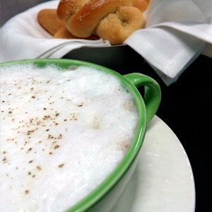 Cappuccino of Porcini with Herbs Foam